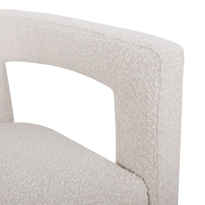 Lorenzo Arm Chair - Ivory Boucle