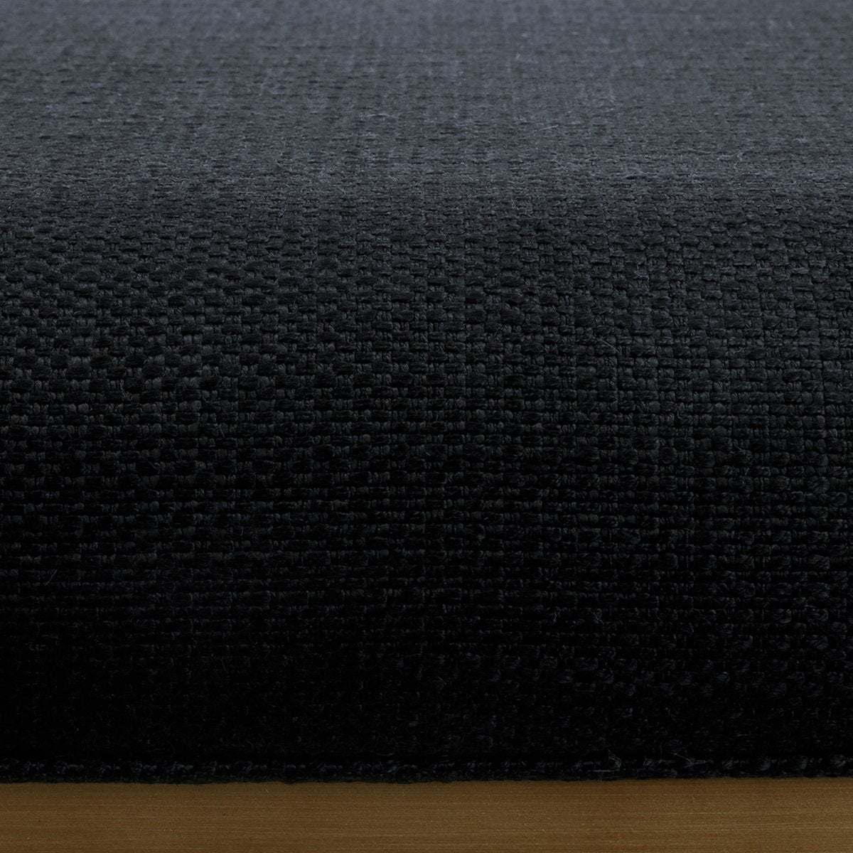 Novak Antique Gold Iron Stool - Black Linen