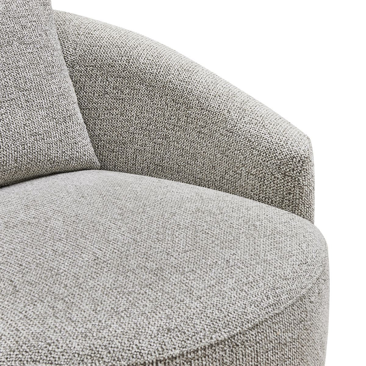Kira Swivel Arm Chair - Speckle Brown