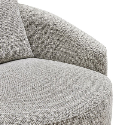 Kira Swivel Arm Chair - Speckle Brown