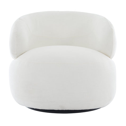 Greenwich Swivel Occasional Chair - Ivory Chenille
