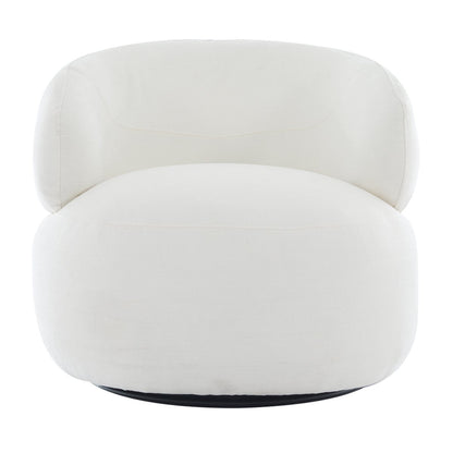 Greenwich Swivel Occasional Chair - Ivory Chenille