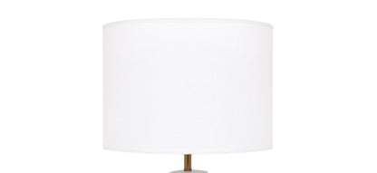 Camille Table Drum Shade - White