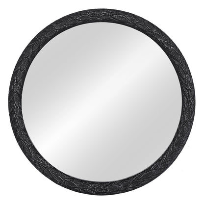 Icarus 91x91cm Wall Mirror - Black