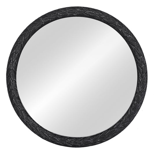 Icarus 91x91cm Wall Mirror - Black