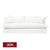 Hayman 3 Seater Slip Cover Sofa - White Linen