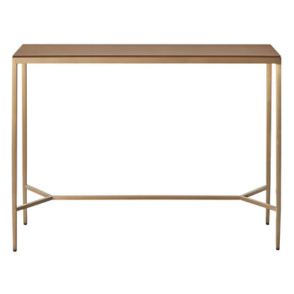 Chloe Timber Console Table - Large Gold