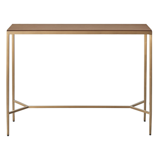Chloe Timber Console Table - Large Gold