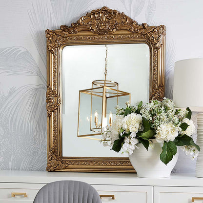 Elizabeth 90.5x120.5cm Wall Mirror - Antique Gold
