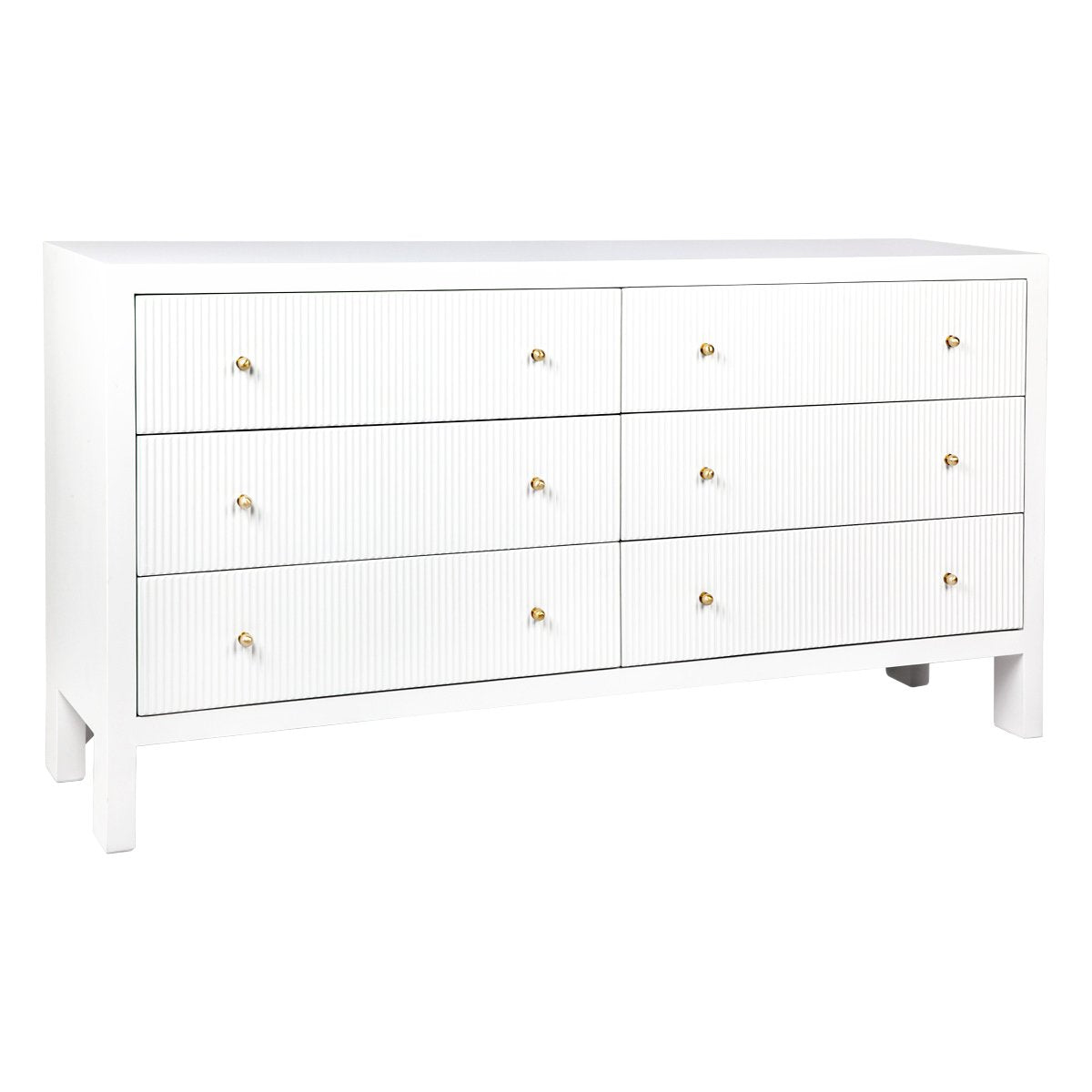 Ariana 6 Drawer Chest - White