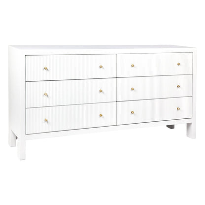 Ariana 6 Drawer Chest - White