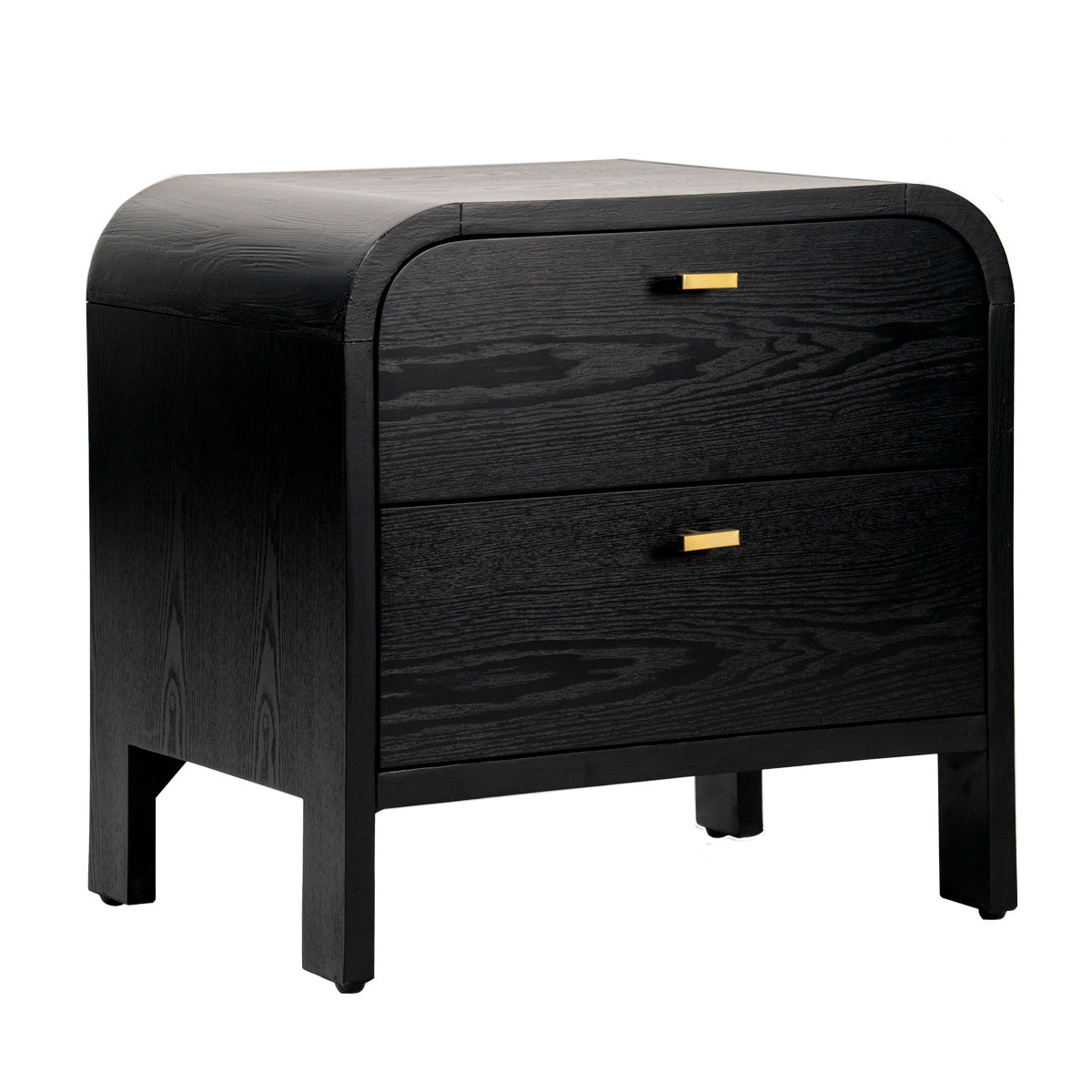 Chisholm 60x60cm Bedside Table - Black