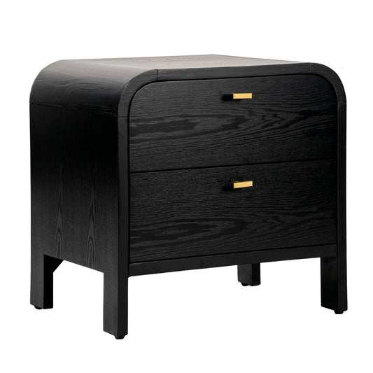 Chisholm 60x60cm Bedside Table - Black