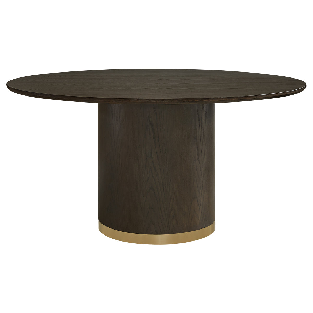 Eli Round Dining Table - 1.5m Smoked Oak
