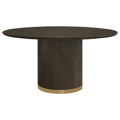 Eli Round Dining Table - 1.5m Smoked Oak