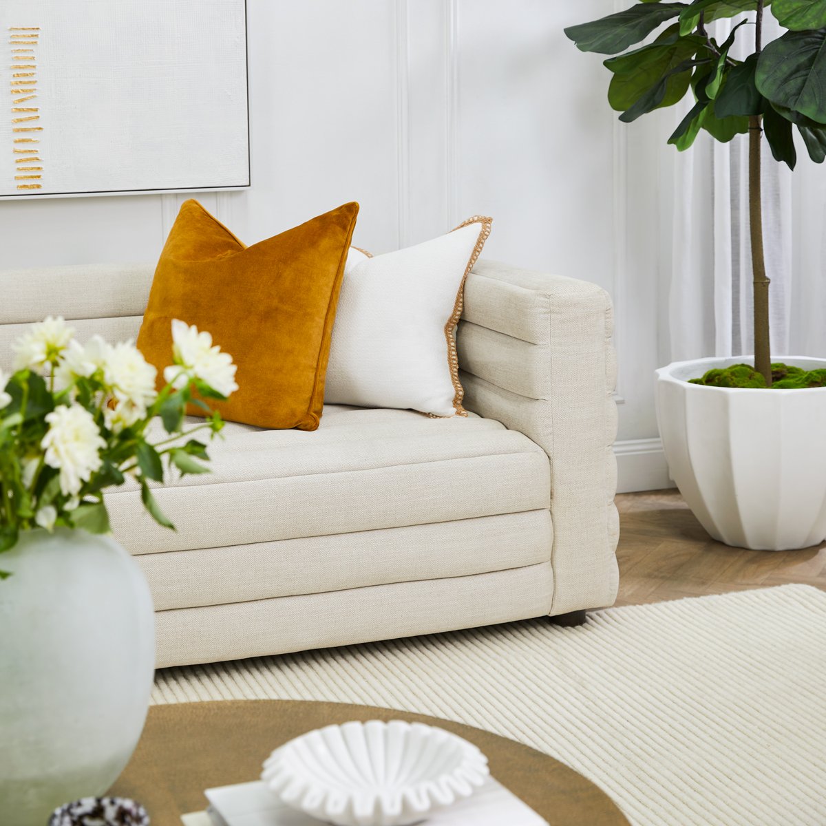 Colorado 3 Seater Sofa - White Boucle – view 4
