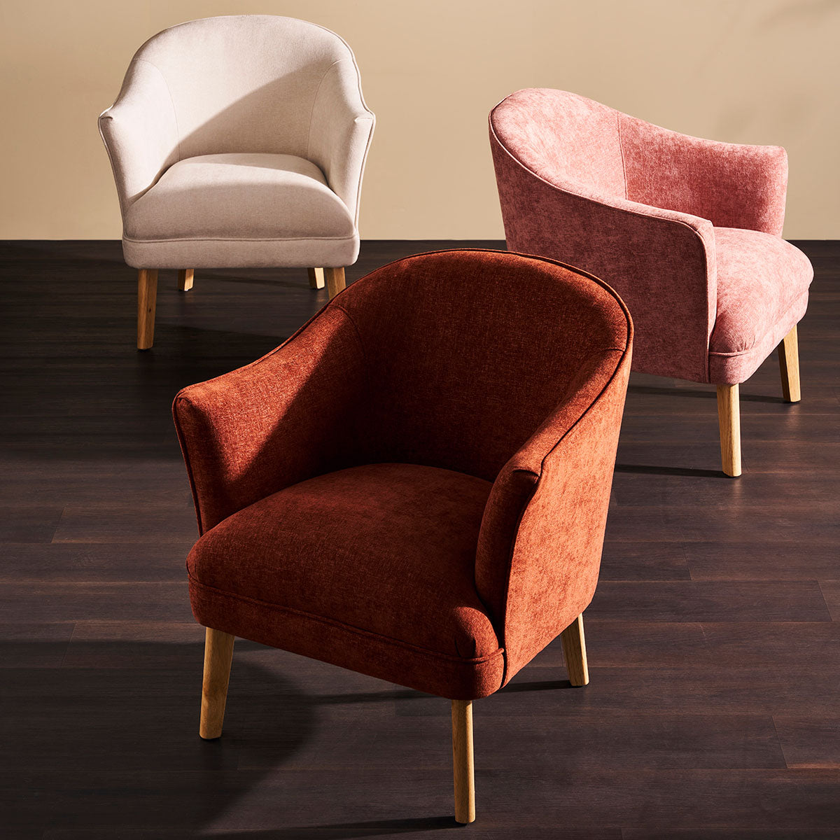 Elsa Arm Chair - Cream Chenille