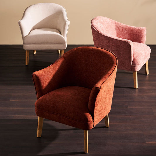 Elsa Occasional Chair - Terracotta Chenille