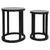 Cadie Nesting Side Tables - Black