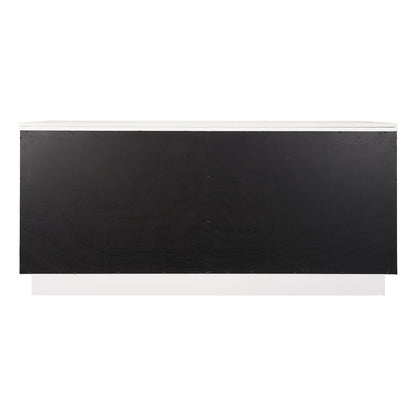 Benedict 170cm White Oak Buffet - White Marble
