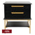 Aimee Bedside Table - Small Black