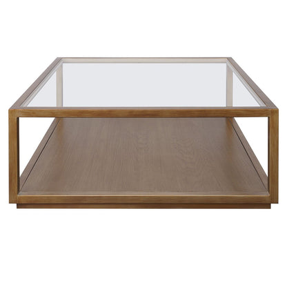 Sadie Square Coffee Table - Antique Gold