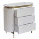 Demarco 3 Drawer Chest - White