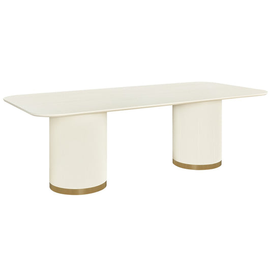 Eli Rectangular Dining Table - 2.4m Ivory