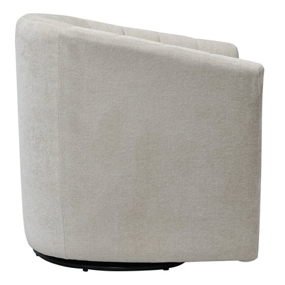 Cadman Swivel Arm Chair - Fawn Chenille