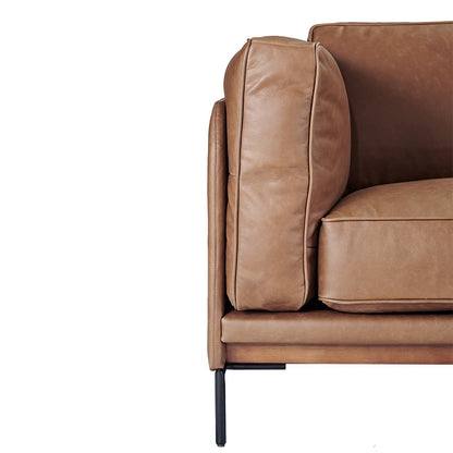 Keaton 2.5 Seater Sofa - Dark Brown Leather