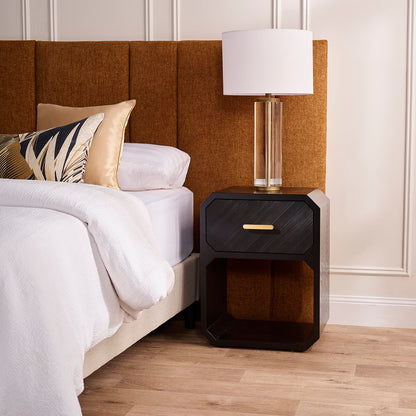 Anderson Bedside Table - Small Black