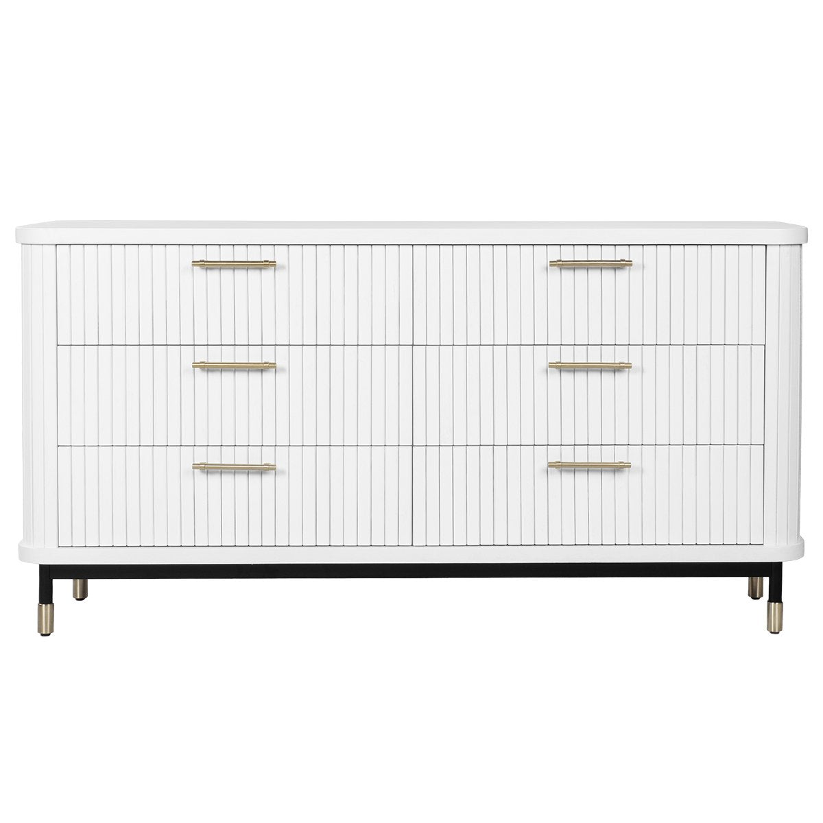 Sophia 6 Drawer Chest - White