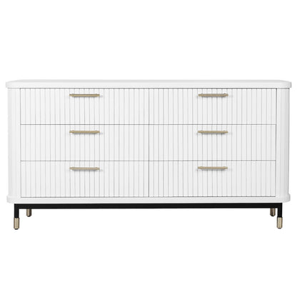 Sophia 6 Drawer Chest - White
