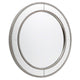 Zeta Wall Mirror - Round Antique Silver