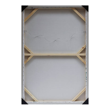 Migration Set of Two Oil on Canvas Painting - Green