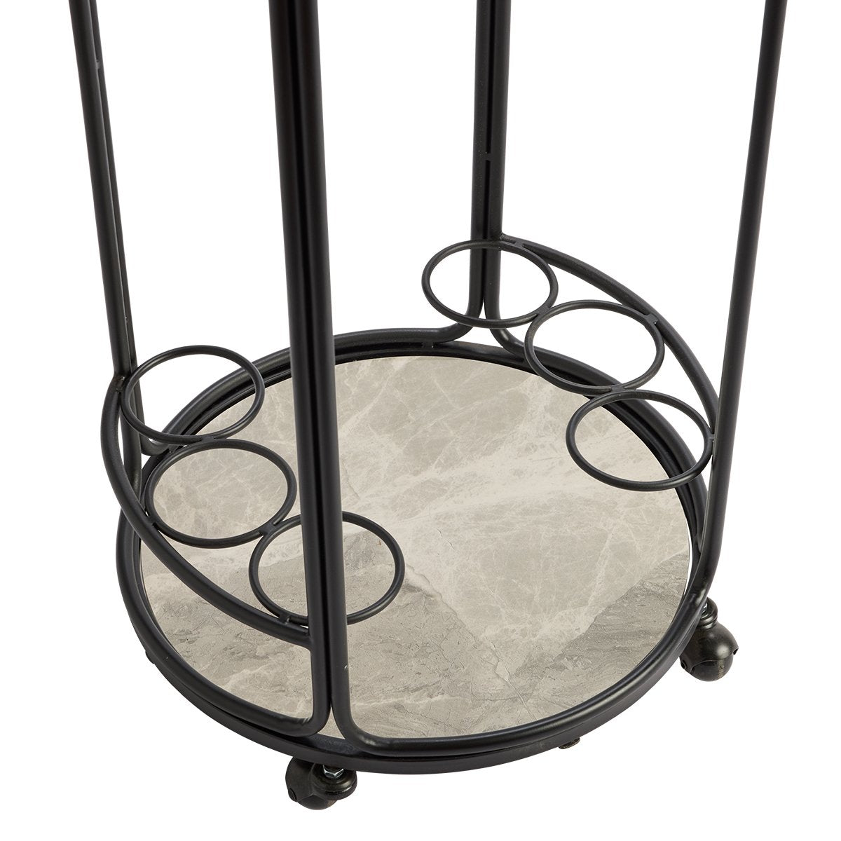 Wentworth Round Bar Cart - Black