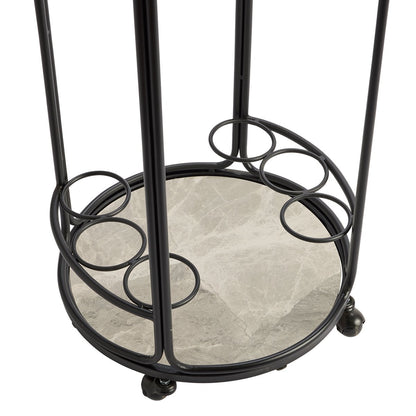 Wentworth Round Bar Cart - Black