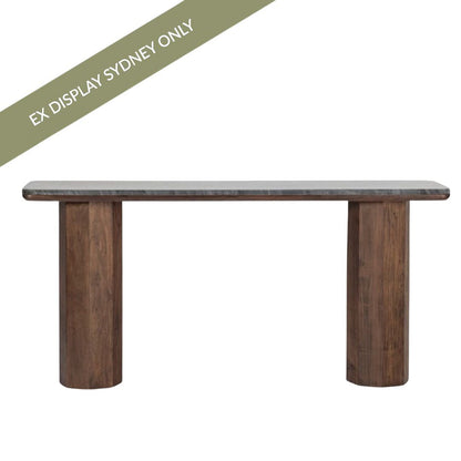 Lunar Marble Console Table - Fantasy Brown - OUTLET NSW