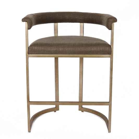 Dino Kitchen Stool - Chocolate Linen