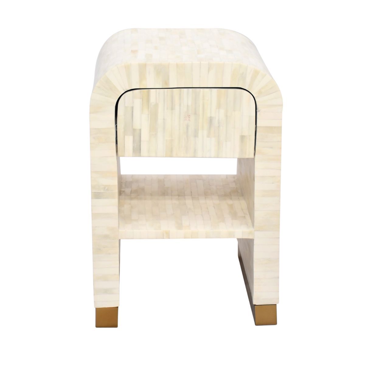 Makayla Bedside Table - Ivory