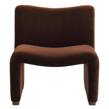 Beau Occasional Chair - Dark Chocolate Velvet
