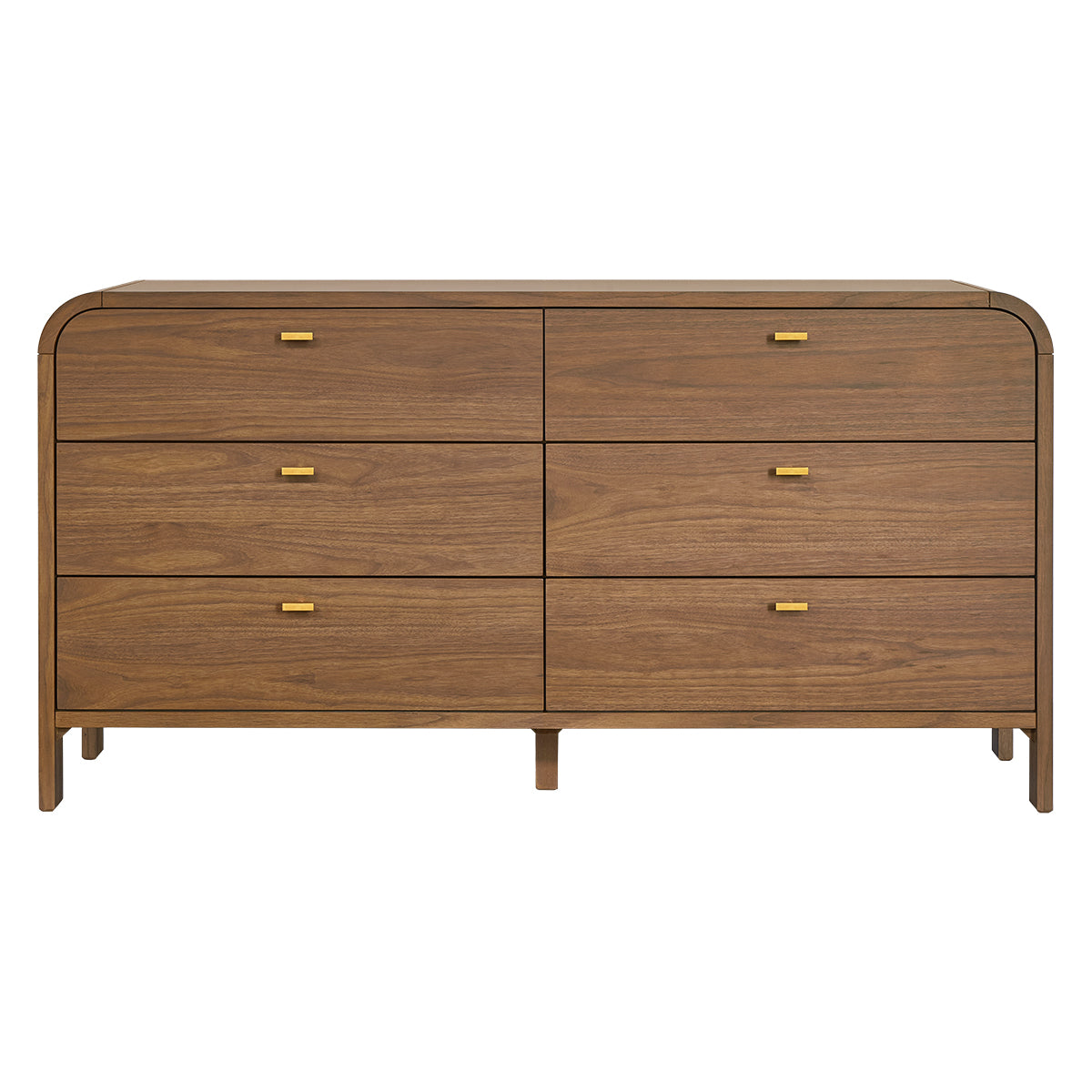 Chisholm 160cm 6 Drawer Chest - Walnut