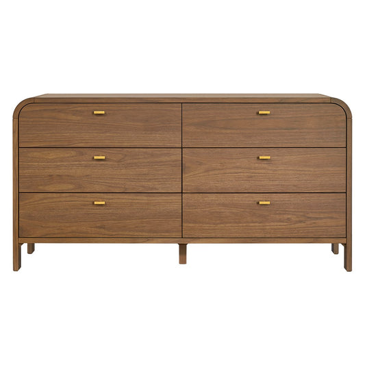 Chisholm 160cm 6 Drawer Chest - Walnut