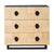 Alton 3 Drawer Chest -  Natural and Black