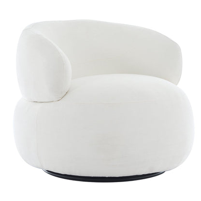 Greenwich Swivel Occasional Chair - Ivory Chenille
