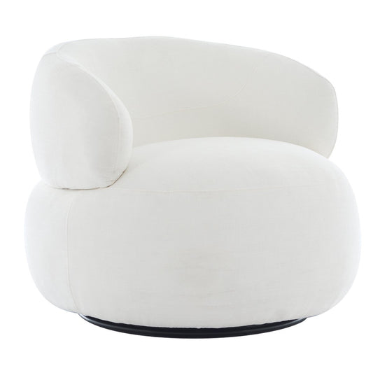 Greenwich Swivel Occasional Chair - Ivory Chenille