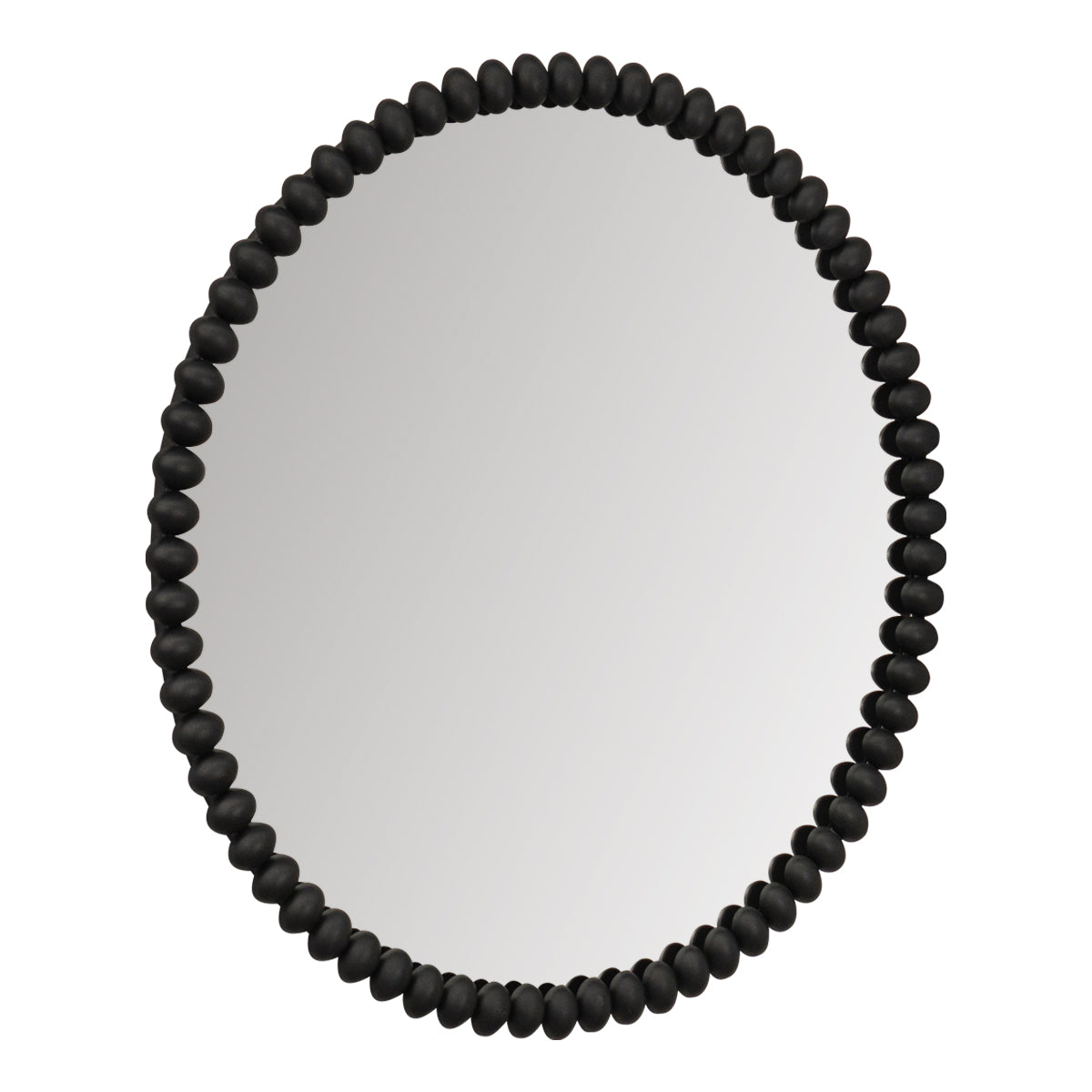 Esme 105x105cm Round Wall Mirror - Black