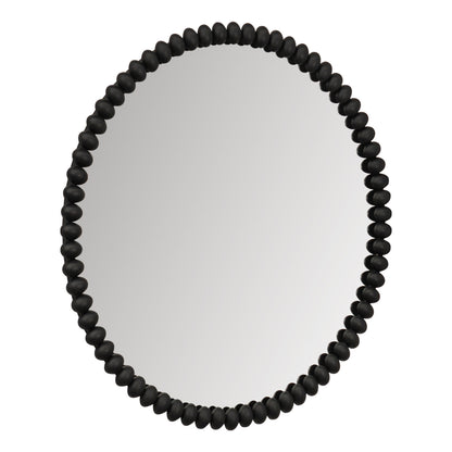 Esme 105x105cm Round Wall Mirror - Black