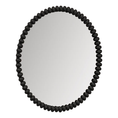 Esme 105x105cm Round Wall Mirror - Black