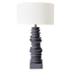 Mendoza Table Lamp - Grey w White Shade